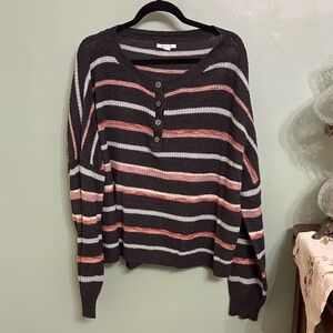 American Eagle Outfitters Multicolor Knit Sweater